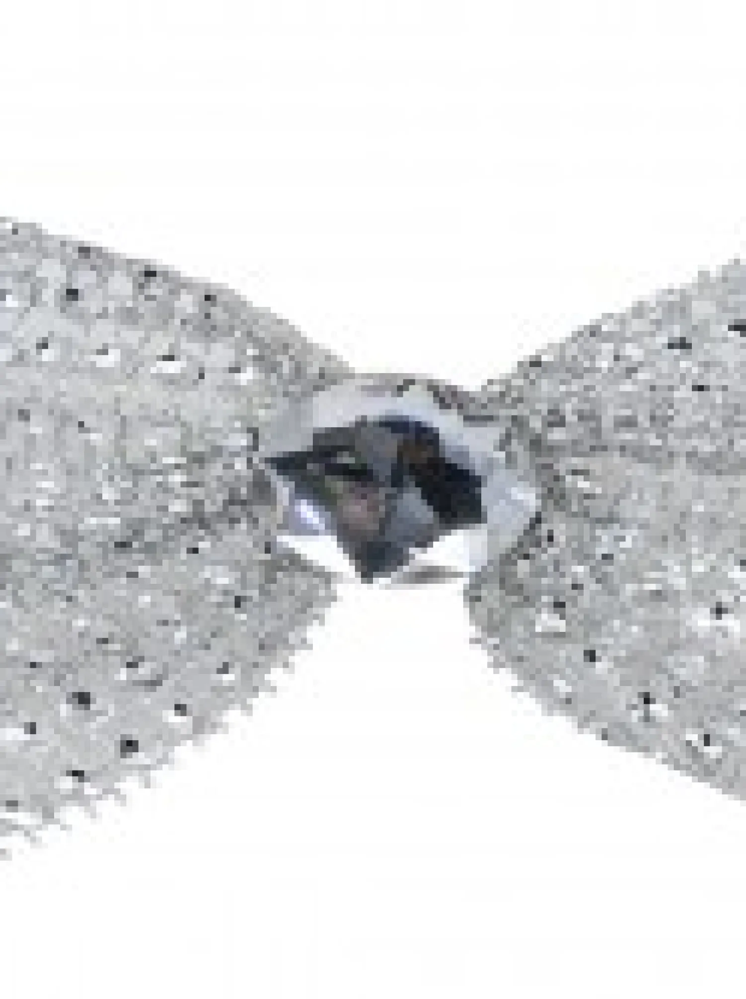 Christmas Warehouse Silver Mesh Bowtie With Diamante Knot Christmas Decorations - 3 X 11Cm> Christmas Bows