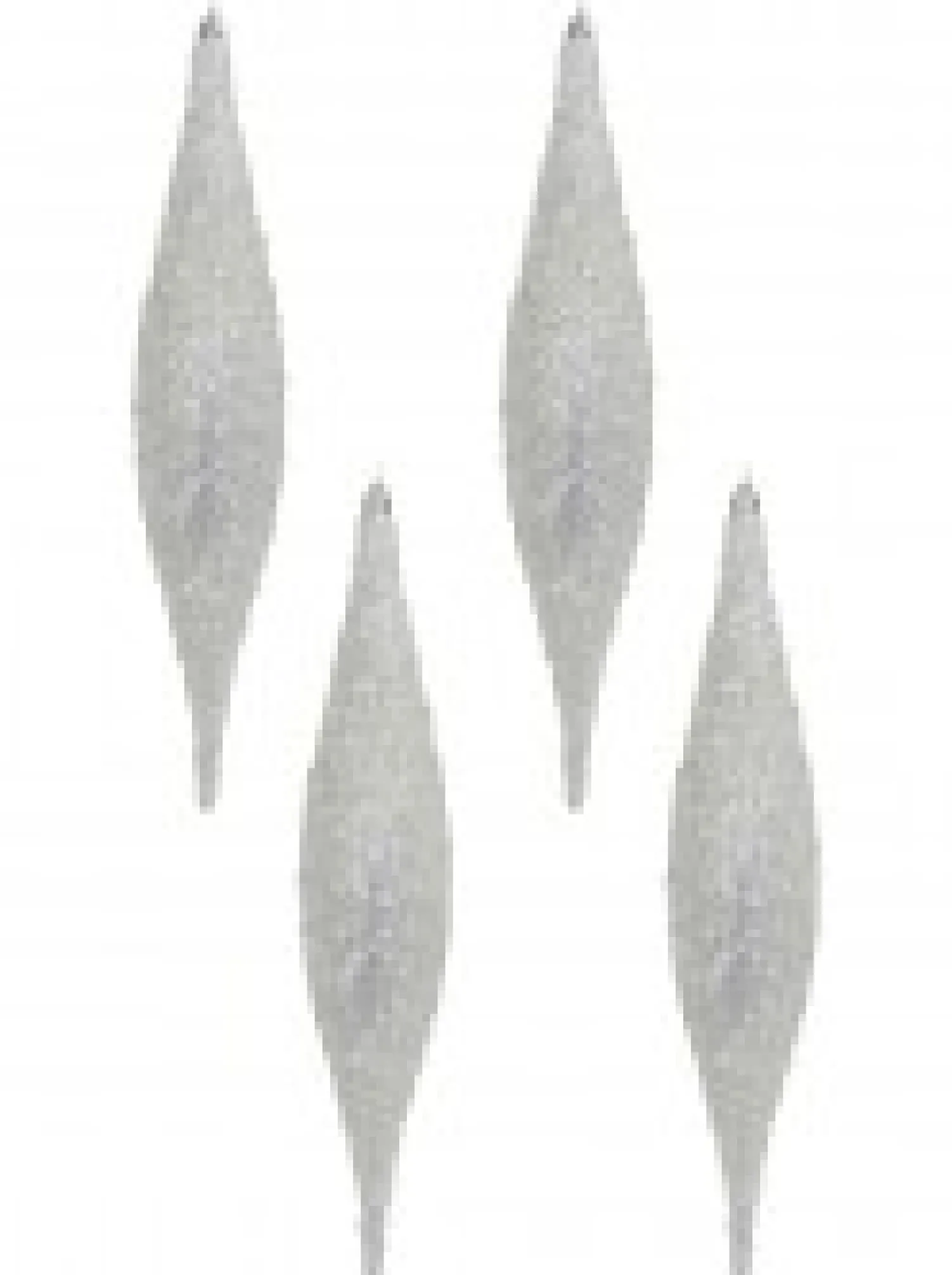 Christmas Warehouse Silver With Frost Look Pine Cone Shape Bauble Hanging Decorations - 4 X 33Cm> Hanging Decorations - Packs