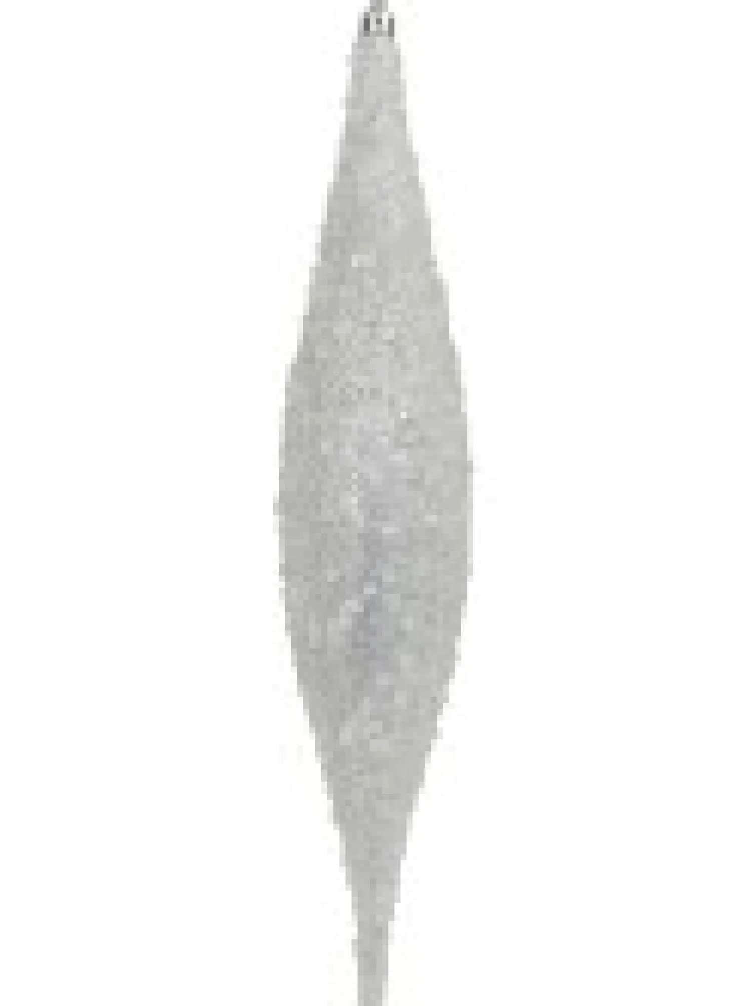 Christmas Warehouse Silver With Frost Look Pine Cone Shape Bauble Hanging Decorations - 4 X 33Cm> Hanging Decorations - Packs