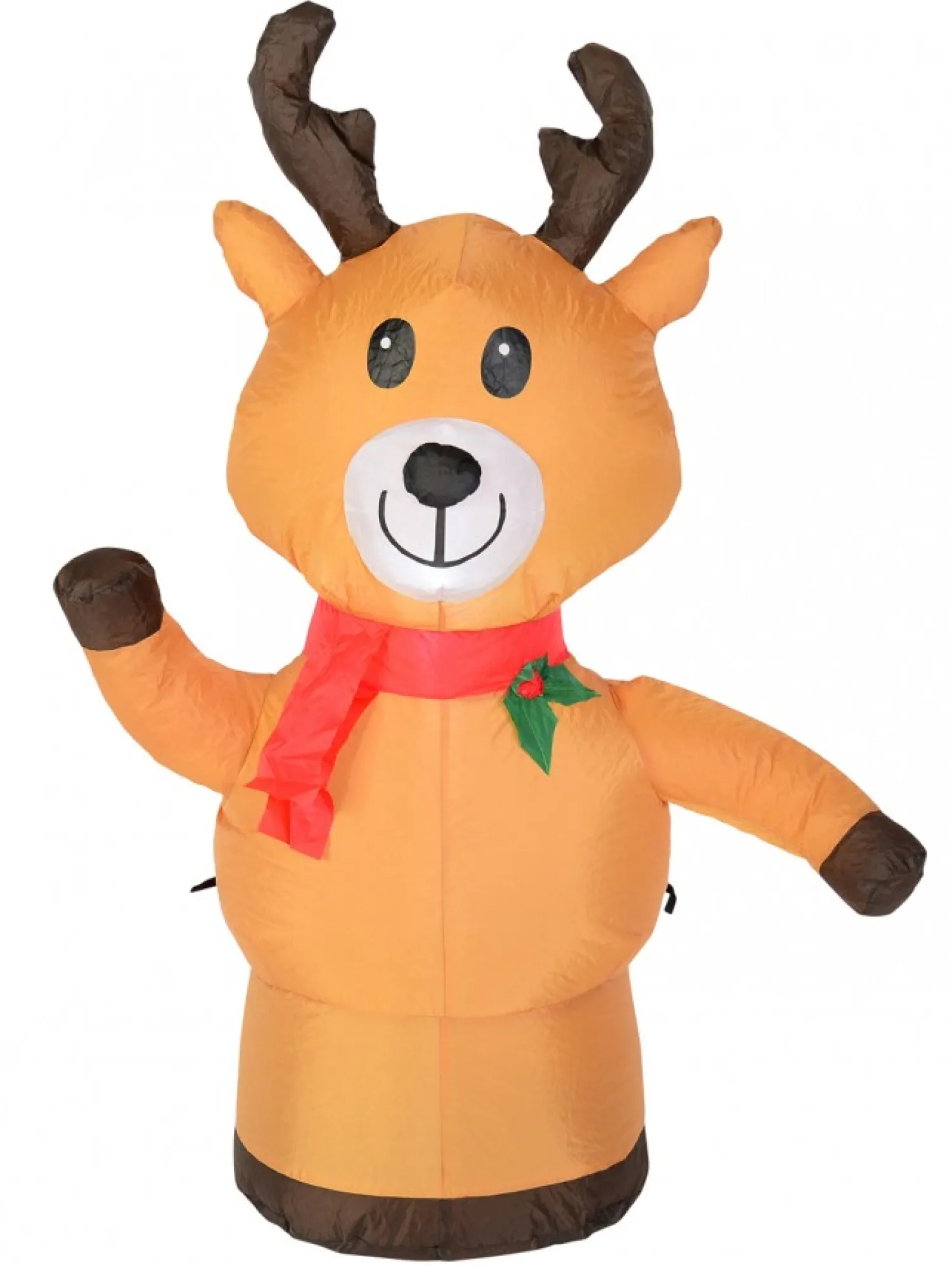 Christmas Warehouse Standing Happy Reindeer Illuminated Christmas Inflatable Display - 1.2M> Inflatable Displays