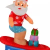 Christmas Warehouse Surfs Up Santa On Surfboard Illuminated Christmas Inflatable Display - 1.8M> Inflatable Displays