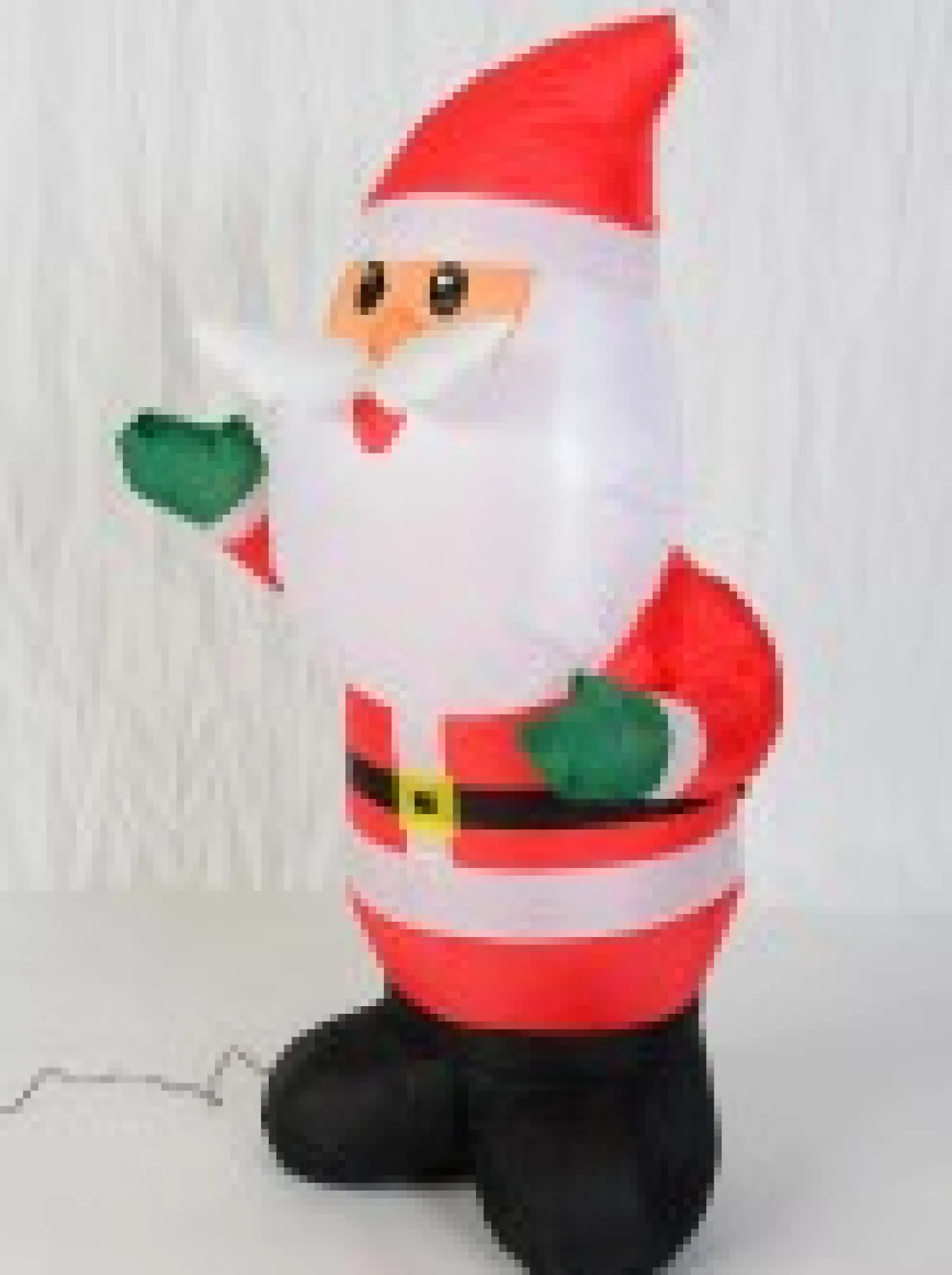 Christmas Warehouse Traditional Look Cute Santa Illuminated Christmas Inflatable Display - 1.2M> Inflatable Displays