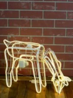 Christmas Warehouse Warm White Animated Grazing Reindeer Neon Christmas Light Display - 77Cm><noscript><img width=
