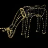 Christmas Warehouse Warm White Led Large Feeding Reindeer Cow 3D Rope Light Silhouette - 1.2M> Christmas Light Displays - 3D