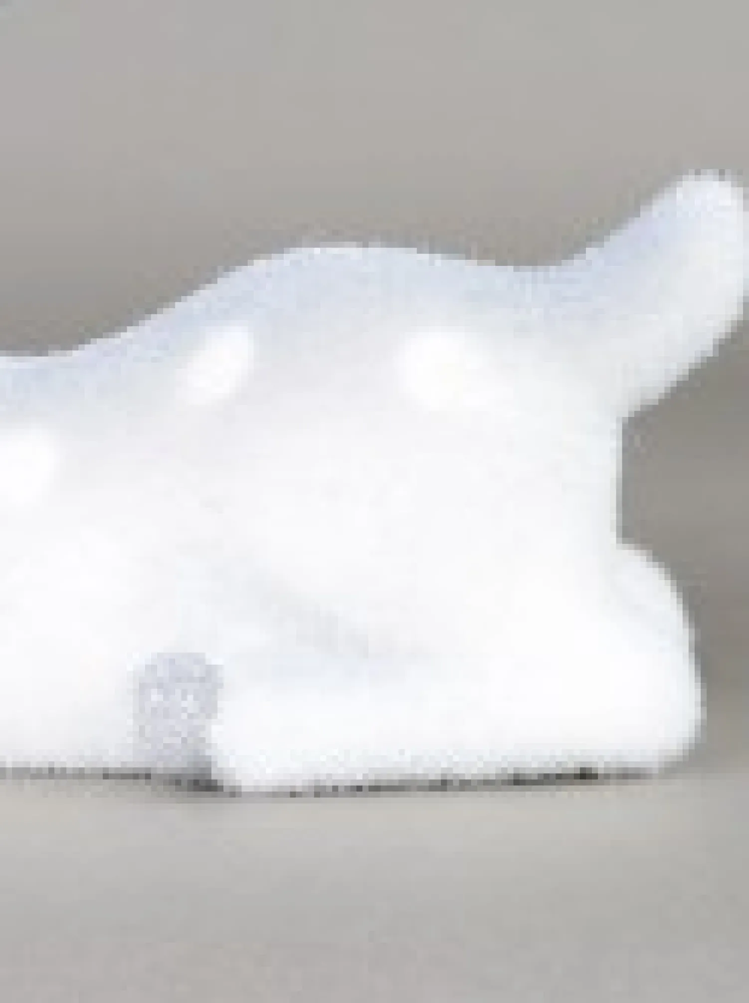 Christmas Warehouse White & Silver Glittered Flocked Sitting Christmas Reindeer Ornament - 24Cm> Reindeer